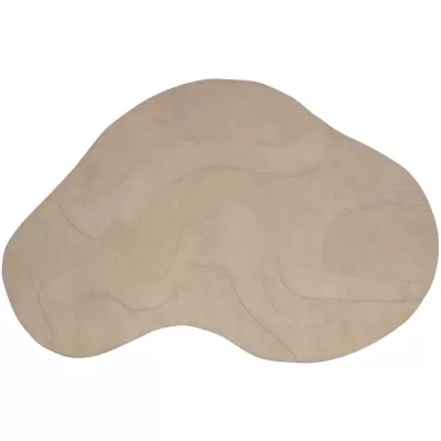 WOOOD Alya Vloerkleed Organisch Milk 170x240 cm