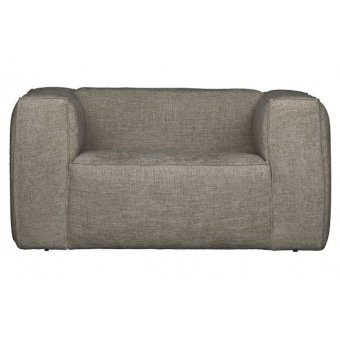 Bean fauteuil grove melange stof travertin