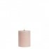 Uyuni stompkaars pillar candle beige 7,8 x 10,1 cm