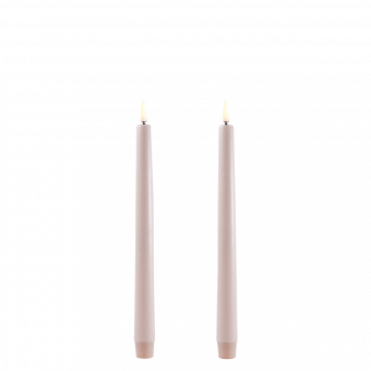 Uyuni Dinerkaars Taper Candle Beige 2,3 x 25,5 cm (set a 2)
