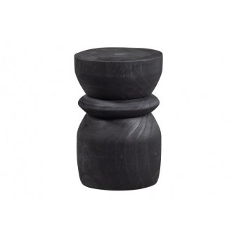 Bikkel kruk hout zwart