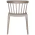 Bliss tuinstoel met spijlen kunststof taupe WOOOD