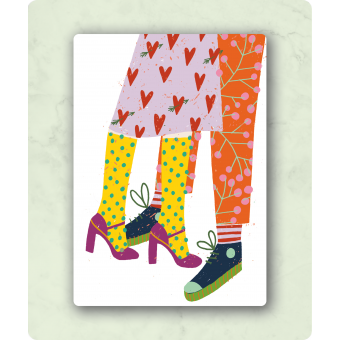 Postkaart Een dikke zoen Claire van Heukelom