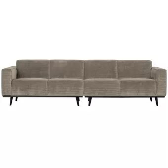 WOOOD Statement 4-zits bank 280 cm ribstof clay