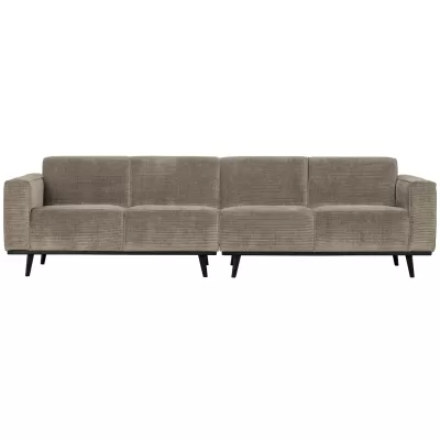 WOOOD Statement 4-zits bank 280 cm ribstof clay