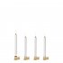Christmas Taper Candles Kerstboomkaarsjes met goudkleurige clip (4 pack)