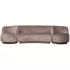 Combi-popular bankje + fauteuils taupe WOOOD