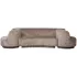 Combi-popular bankje + fauteuils taupe WOOOD