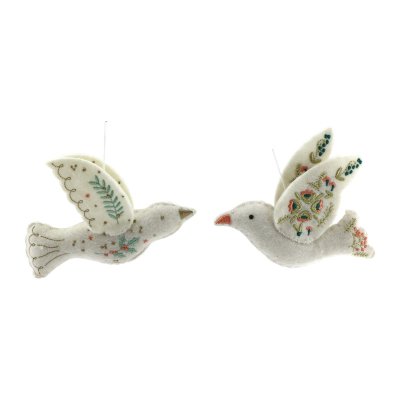 Home Society Ornament Dove set a 2