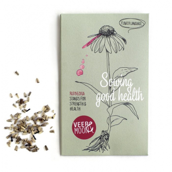 Kaartje Bloemenzaden Een goede gezondheid zaaien