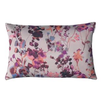 Kussen flower zand paars 55x35cm