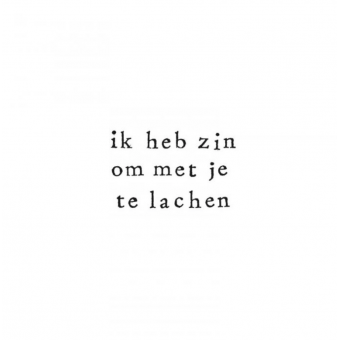 Wenskaart Ik heb zin om met je te lachen