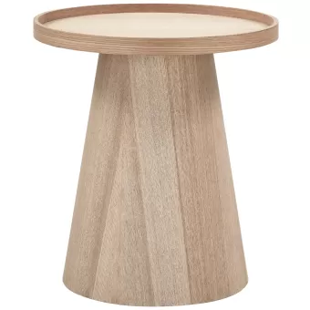 Maud bijzettafel conisch hout naturel 50xø45 cm
