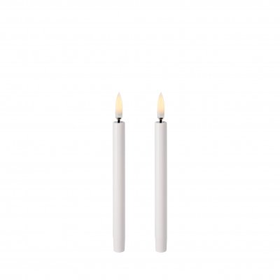 Uyuni Mini Taper Nordic White Kerstboomkaarsen set a 2