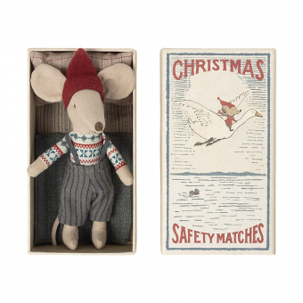 Kerstmuis Grote Broer in luciferdoosje Maileg