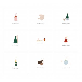 Kerstkaarten (set a 8 stuks)