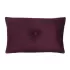 Kussen suéde knoop aubergine 55x37cm