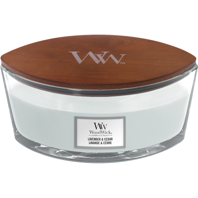 Woodwick Lavender & Cedar Ellipse Candle