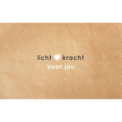 Wenskaart Licht kracht voor jou