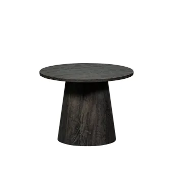 WOOOD Maan Salontafel MDF Donkerbruin 40xØ80 cm