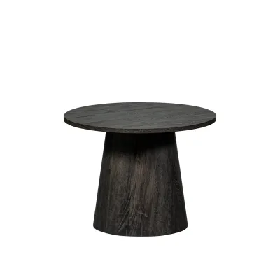 WOOOD Maan Salontafel MDF Donkerbruin 40xØ80 cm