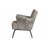 Fauteuil grof geweven stof taupe
