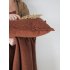 Plaid bouclé roestbruin 150x170 cm THUIS MET MOON