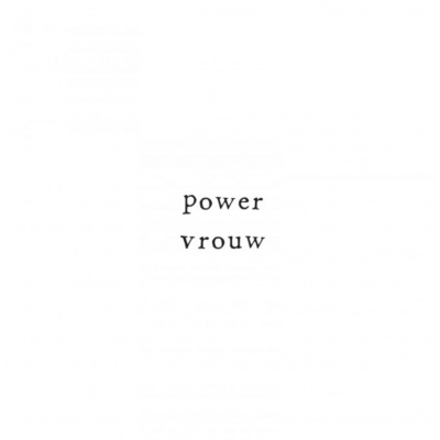 Wenskaart Power vrouw