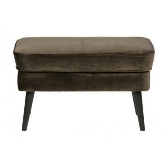 Rocco hocker fluweel warm groen