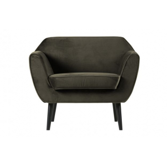 Rocco fauteuil fluweel warm groen
