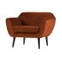 Rocco fauteuil fluweel roest