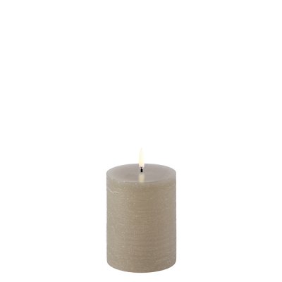 Uyuni stompkaars pillar candle sandstone 7,8 x 10,1 cm