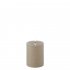 Uyuni stompkaars pillar candle sandstone 7,8 x 10,1 cm