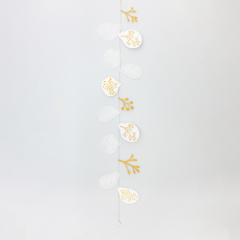 Winter Magie papieren ketting lang Räder