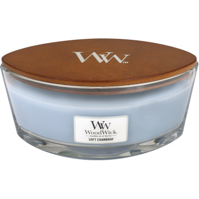 Woodwick Soft Chambray Ellipse Candle
