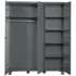 WOOOD Dennis 3-deurs kast grenen steel grey geborsteld