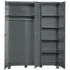 WOOOD Dennis 3-deurs kast grenen steel grey geborsteld