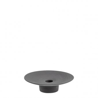 Tveta donkergrijze kandelaar keramiek Storefactory