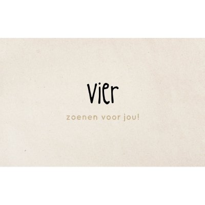 Wenskaaart Ik kan je wel zoenen