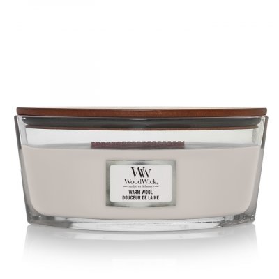 Woodwick Warm Wool Ellipse Candle