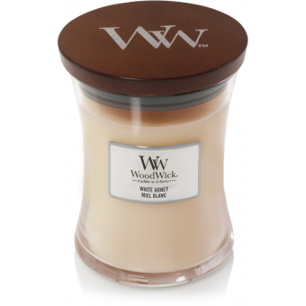 Woodwick White Honey Medium Candle