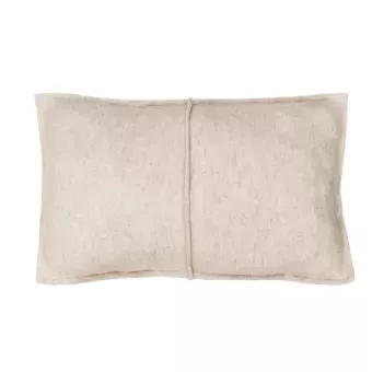 Kussen gekookte wol naad kiezel 56x37cm