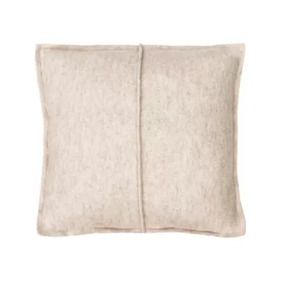 Kussen gekookte wol naad kiezel 48x48cm