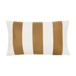 Kussen suéde streep mocha mousse zand 36x60cm