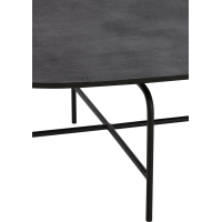 Salontafel 147x70x38 cm ZAPALA antiek zwart-mat zwart