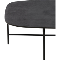 Salontafel 147x70x38 cm ZAPALA antiek zwart-mat zwart