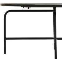 Salontafel 147x70x38 cm ZAPALA antiek zwart-mat zwart