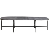 Salontafel 147x70x38 cm ZAPALA antiek zwart-mat zwart